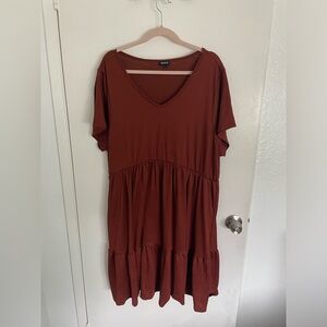 Torrid Mini Rib Knit Babydoll Skater Dress